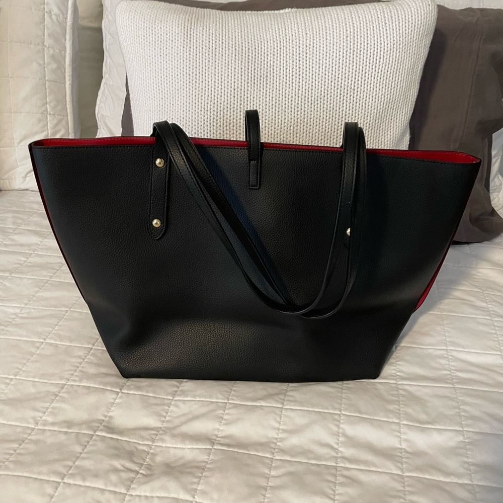 Authentic Coach Tote Bag Black Leather Like New